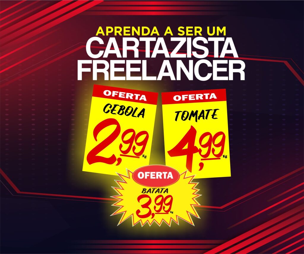 CURSO DE CARTAZISTA PROFISSIONAL FREELANCER