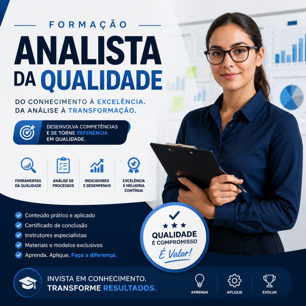Curso FORMAÇÃO ANALISTA DA QUALIDADE