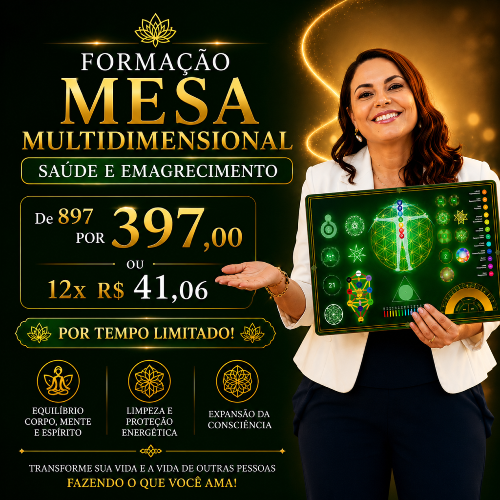 FORMAÇÃO MESA MULTIDIMENSIONAL SAÚDE E EMAGRECIMENTO®
