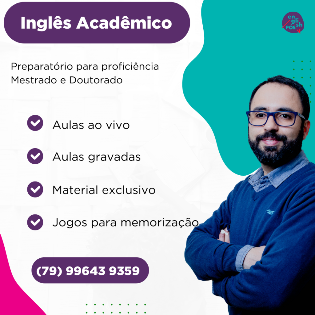 Inglês Preparatório: Proficiência Mestrado e Doutorado - Plano Full com Ao vivo e gravadas