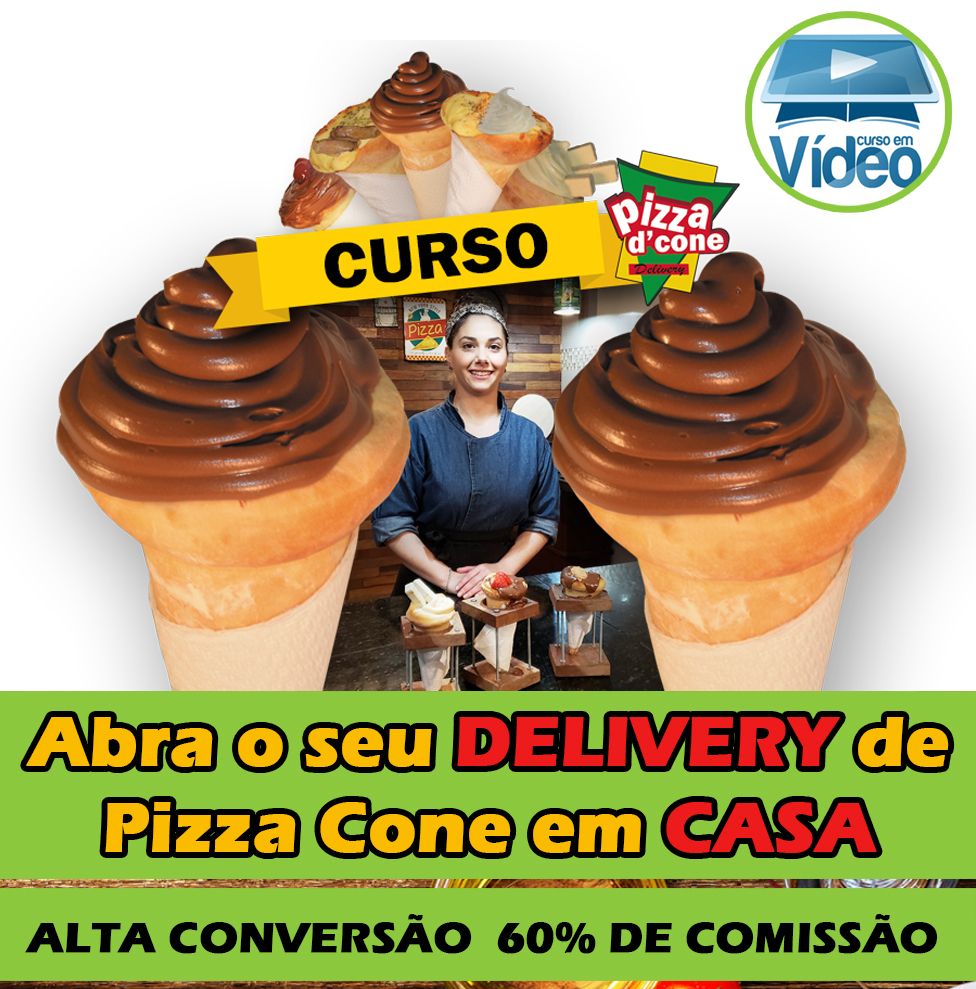 Como fazer PIZZA CONE - Abra um Delivery em casa!