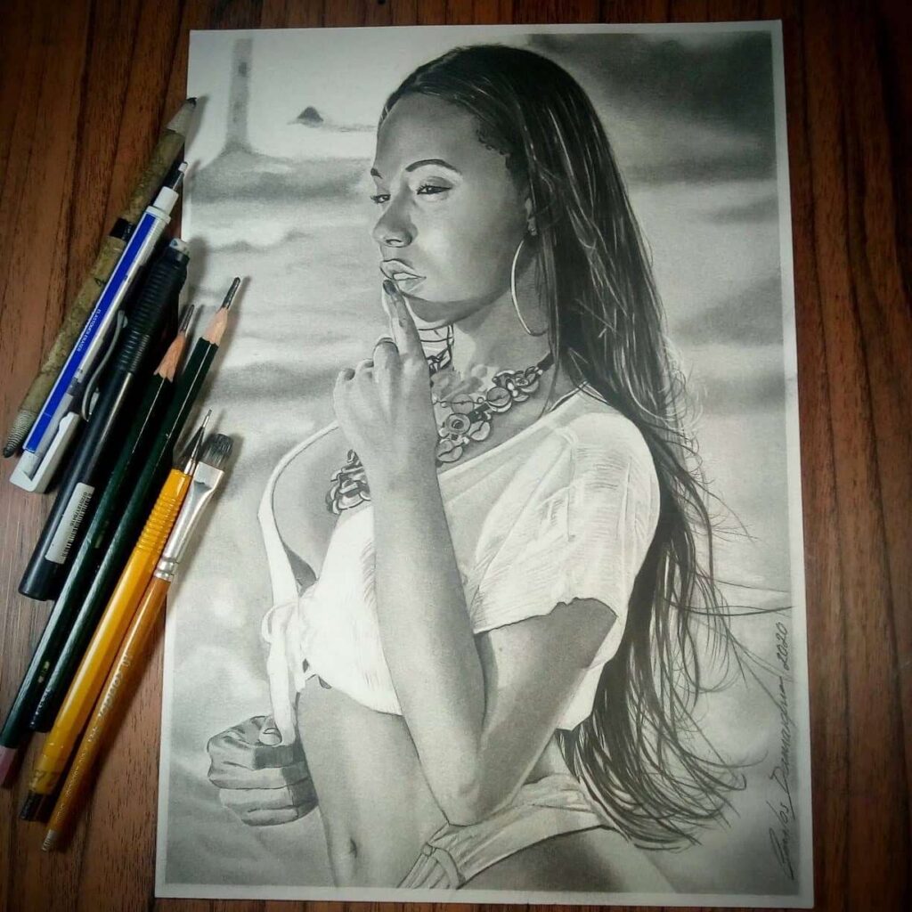 O Segredo do Desenho Realista de Retratos a Lápis