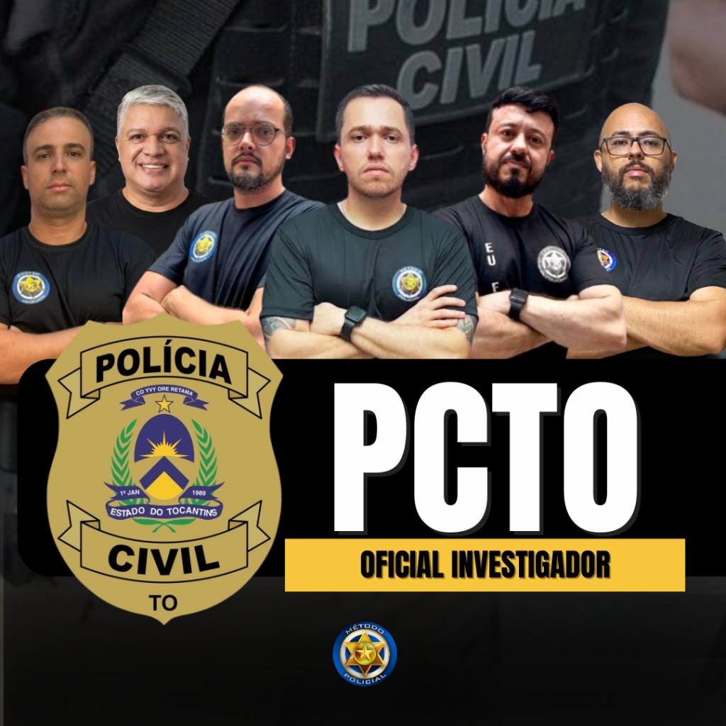 Combo PCTO - Oficial Investigador de Polícia - OIP (Polícia Civil do Tocantins)