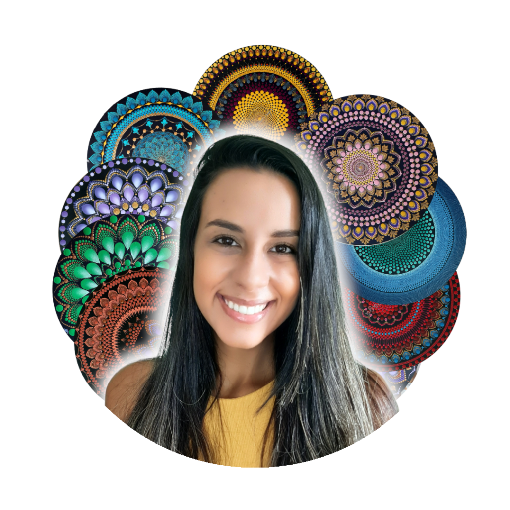 Mandalas em Pontilhismo Line Silva