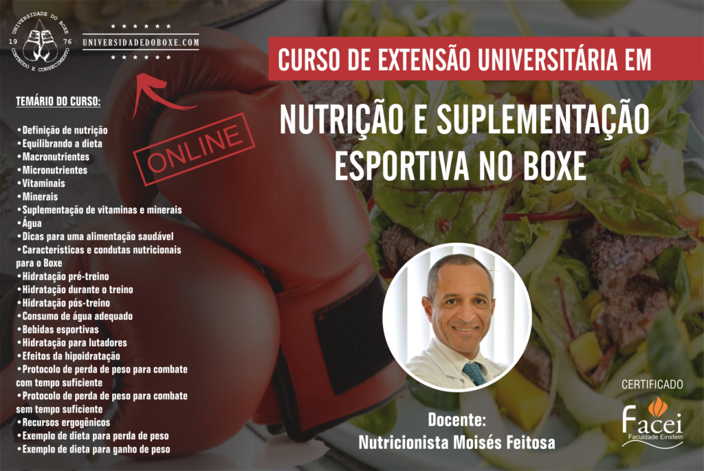 CURSO DE NUTRIÇÃO E SUPLEMENTAÇÃO ESPORTIVA NO BOXE (Subtitles: EN, ES, FR, IT)