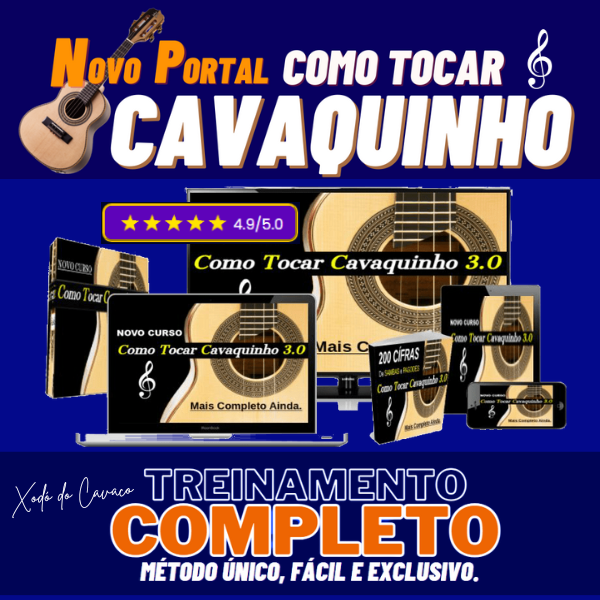 NOVO Curso Como Tocar Cavaquinho 3.0 - Plano Vitalício
