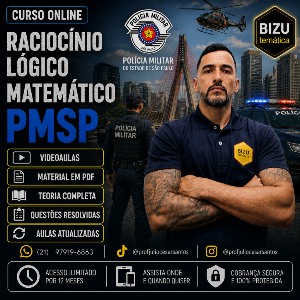 PM/SP - Raciocínio Lógico Matemático