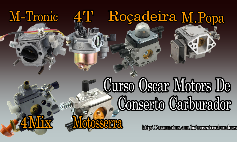 Carburadores: Motosserras/Roçadeiras/4T/ 4Mix/ M-tronic