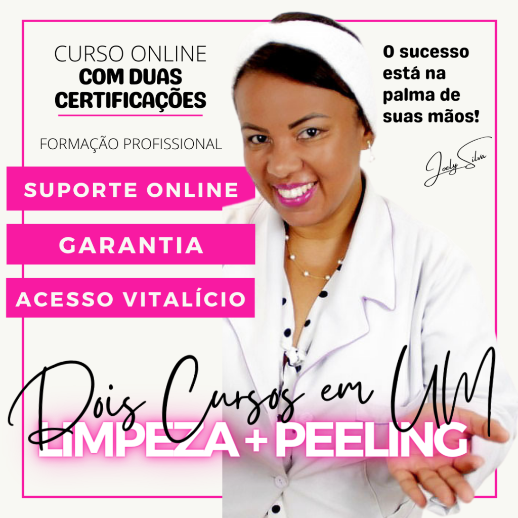 *Curso de Limpeza de Pele + Peeling de Diamante Vídeo Aulas Práticas