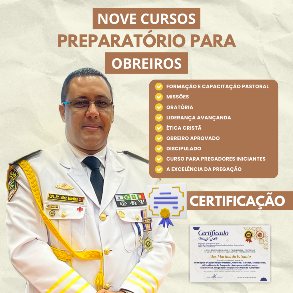 9 CURSOS PREPARATÓRIOS PARA OBREIROS
